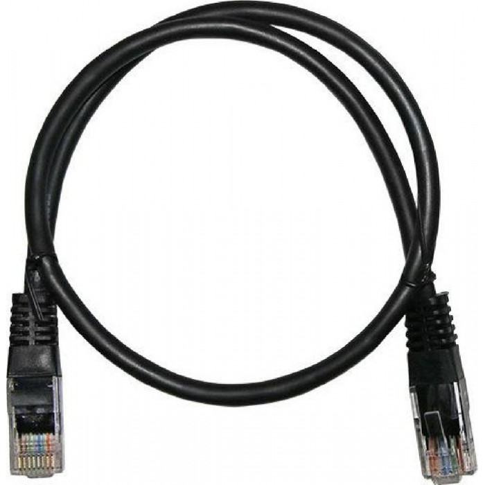 Patch Cord Χαλκού 2m Cat.6 UTP Μαύρο Freder