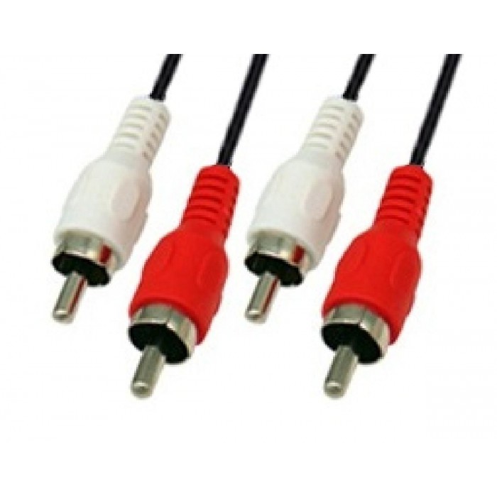 Καλώδιο Ήχου 2 RCA Αρσενικά Σε 2 RCA Αρσενικά 3m Μαύρο LZ Καλώδιο Ήχου 2 RCA Αρσενικά Σε 2 RCA Αρσενικά 3m Μαύρο LZ