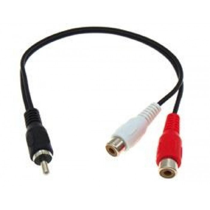 Καλώδιο Ήχου 1 RCA Αρσενικό Σε 2 RCA Θηλυκά 0.25m Μαύρο OWI Καλώδιο Ήχου 1 RCA Αρσενικό Σε 2 RCA Θηλυκά 0.25m Μαύρο OWI