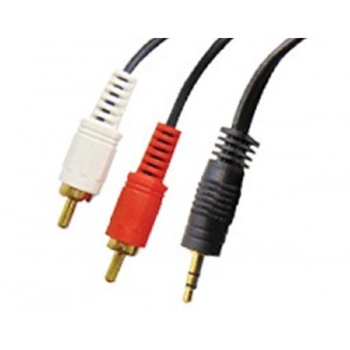 Καλώδιο Ήχου 3.5mm Stereo Αρσενικό Σε 2 RCA Αρσενικά 3m Μαύρο VNZANE Καλώδιο Ήχου 3.5mm Stereo Αρσενικό Σε 2 RCA Αρσενικά 3m Μαύρο VNZANE