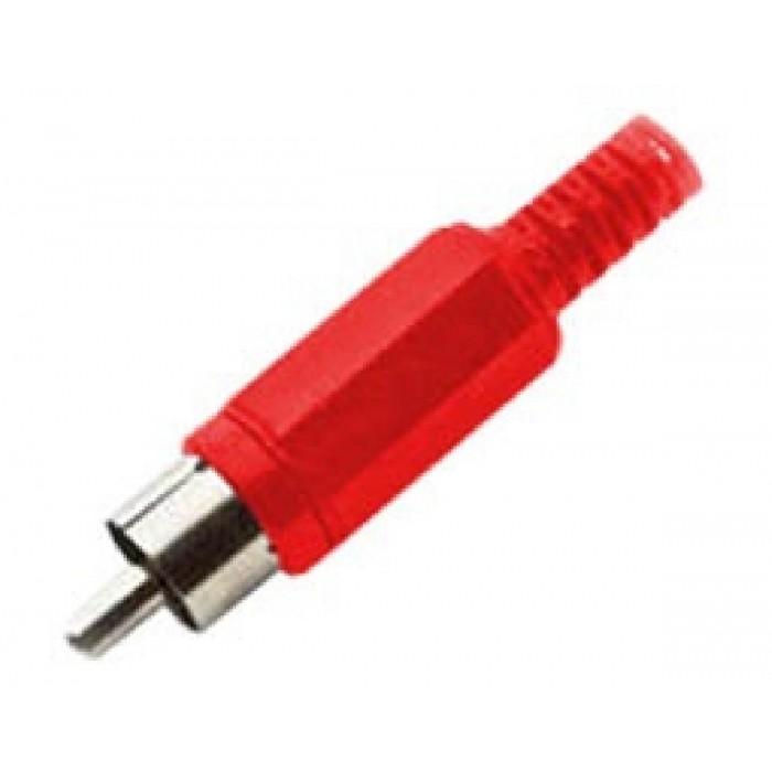 RCA Βύσμα Αρσενικό 5mm² Κόκκινο A001A LZ