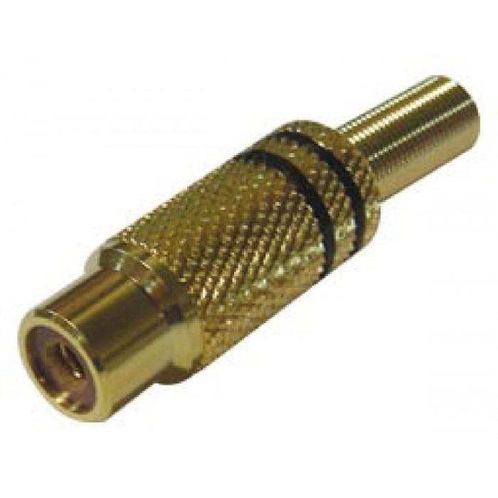 RCA Βύσμα Θηλυκό 5mm² Μαύρο RJ221G ULTIMAX RCA Βύσμα Θηλυκό 5mm² Μαύρο RJ221G ULTIMAX