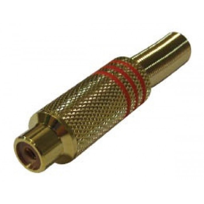 RCA Βύσμα Θηλυκό 7mm² Κόκκινο RJ214G ULTIMAX