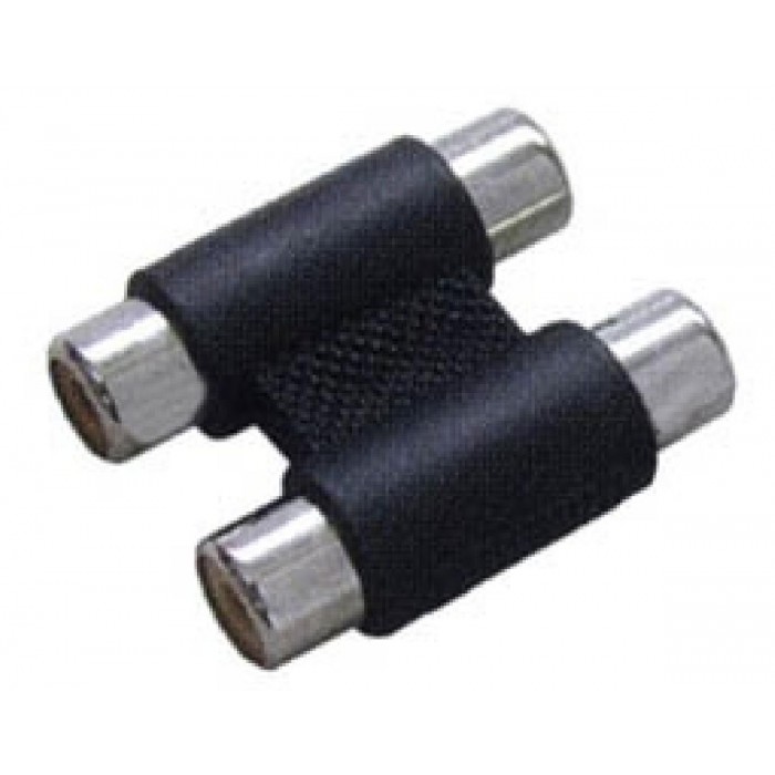 RCA Adaptor Θηλυκό Διπλό Σε RCA Θηλυκό Διπλό Μαύρο G048N LZ