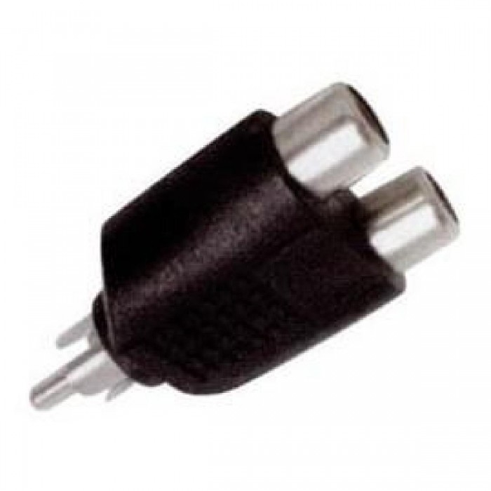 RCA Adaptor Αρσενικό Σε RCA Θηλυκό Διπλό Μαύρο EA2074 LANCOM