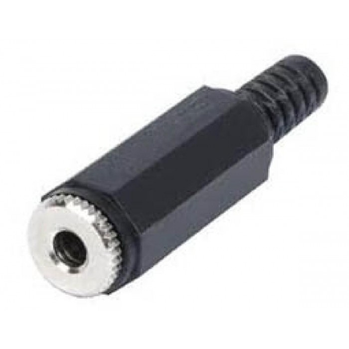 Βύσμα 3.5mm² Θηλυκό Stereo Μαύρο AJ1109 ULTIMAX
