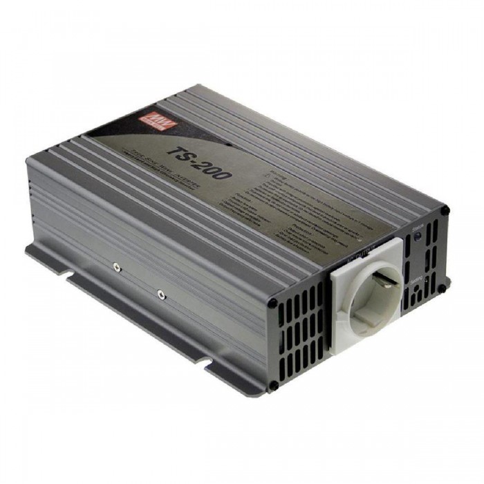 Inverter Καθαρού Ημιτόνου 200W Και Είσοδο 24VDC TS200-224B MEAN WELL