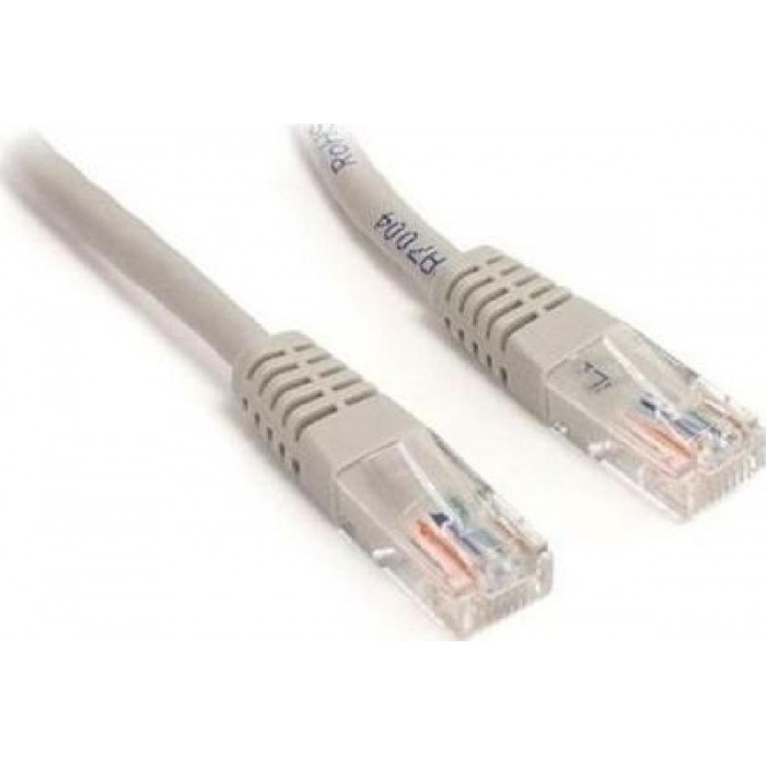 Patch Cord Χαλκού 0.5m Cat.6 UTP Γκρί