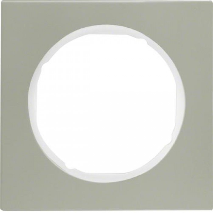 Πλαίσιο 1 Θέσης Inox Με Λευκό R.3 BERKER