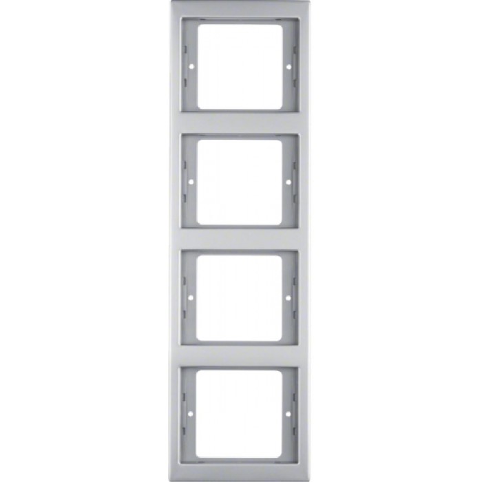 Πλαίσιο 4 Θέσεων Κάθετο Inox K.5 BERKER