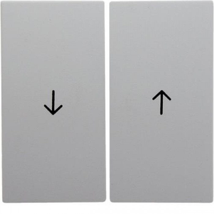 Μετώπη 2 Πλήκτρων Ρολών Λευκό Ματ S.1/B.x BERKER