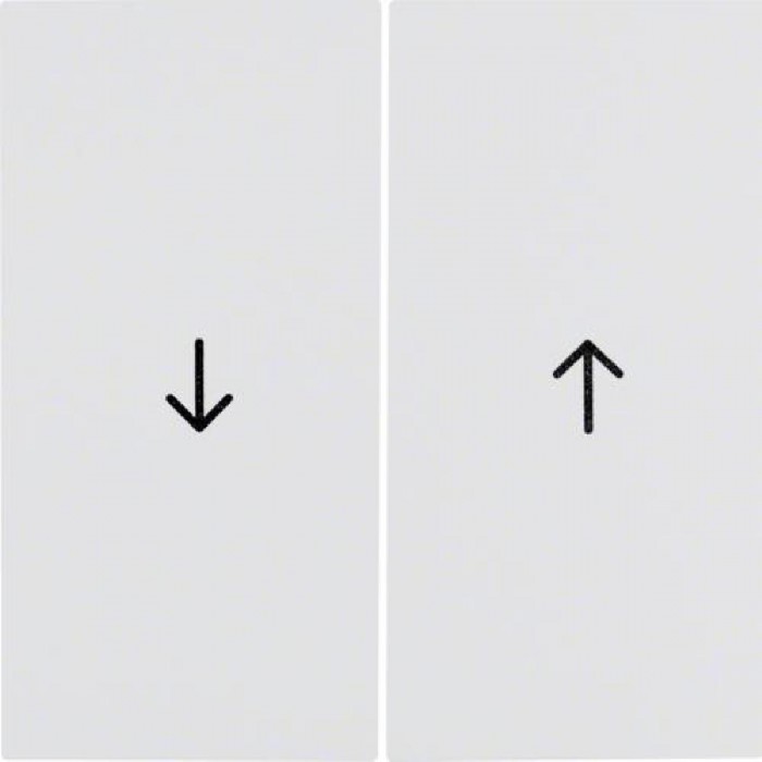 Μετώπη 2 Πλήκτρων Ρολών Λευκό S.1/B.x BERKER