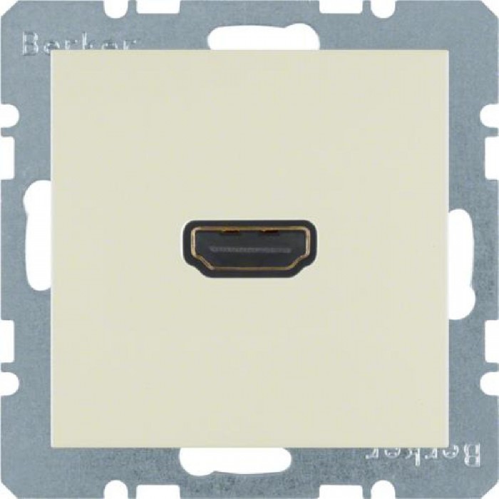 Πρίζα HDMI Με Γωνία Σύνδεσης 90° Κρέμ S.1/B.x BERKER