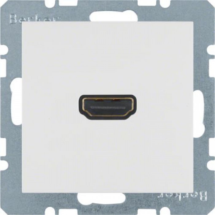 Πρίζα HDMI Με Γωνία Σύνδεσης 90° Λευκό S.1/B.x BERKER