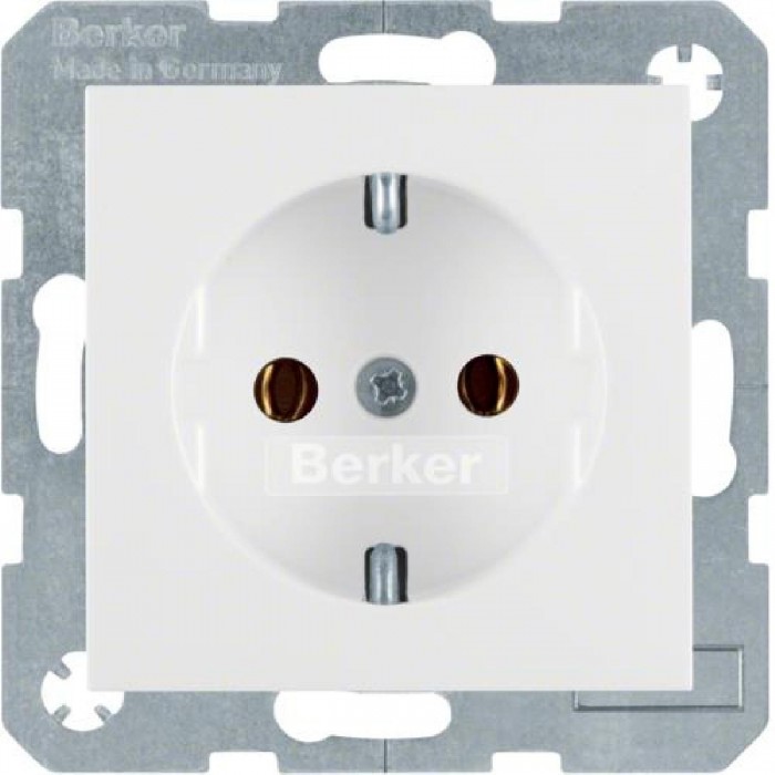 Πρίζα Σούκο Λευκό Ματ S.1/B.x BERKER
