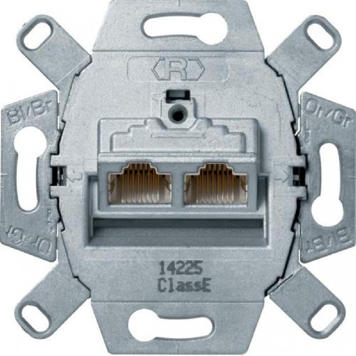 Μηχανισμός Πρίζας Διπλής RJ45 STP Cat.6 455501 BERKER