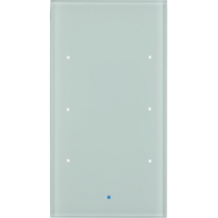 Μπουτόν Αφής Γυαλί Λευκό 6 Εντολών 75143830 TS Sensor BERKER
