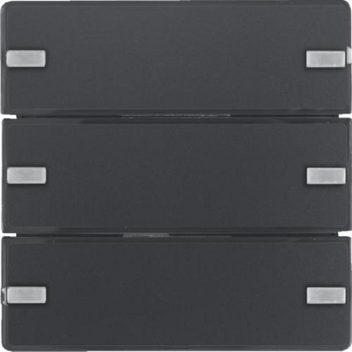 Μετώπη Bus Coupler KNX 3 Πλήκτρων Ανθρακί Q.x BERKER