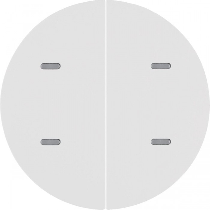 Μετώπη Bus Coupler KNX 2 Πλήκτρων Λευκό R.1/R.3 BERKER