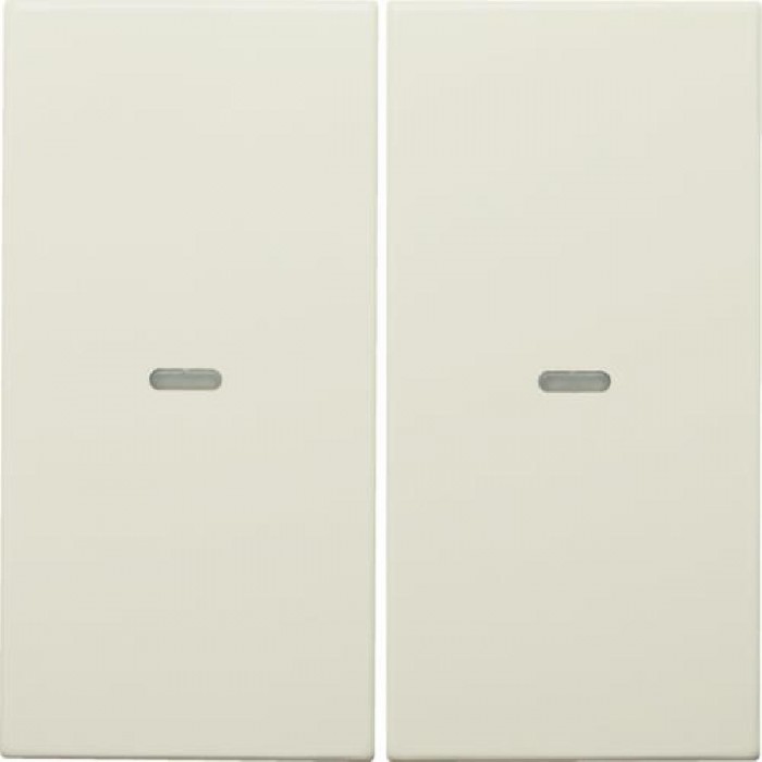 Μετώπη Μπουτόν KNX 2 Πλήκτρων Φωτισμού Κρέμ S.1/Bx BERKER