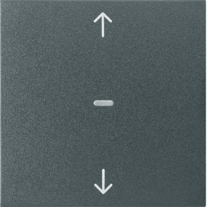 Μετώπη Μπουτόν KNX 1 Πλήκτρου Ρολών Ανθρακί S.1/B.x BERKER