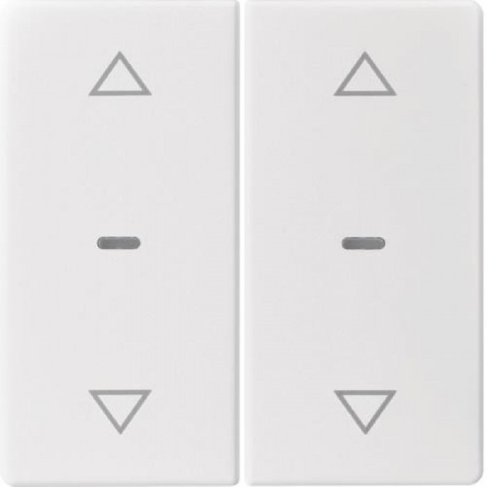 Μετώπη Μπουτόν KNX 2 Πλήκτρων Ρολών Λευκό Q.x BERKER