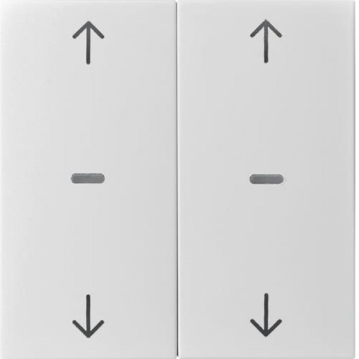 Μετώπη Μπουτόν KNX 2 Πλήκτρων Ρολών Κρέμ S.1/B.x BERKER