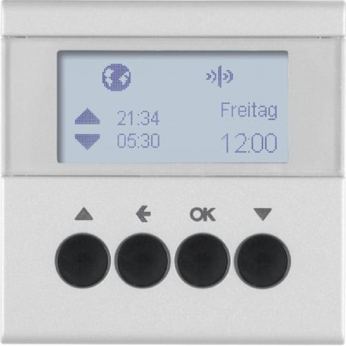 Μετώπη KNX Ασύρματη Χρονοδιακόπτη Ρολών Αλουμίνιο S.1/B.x 85745183 BERKER