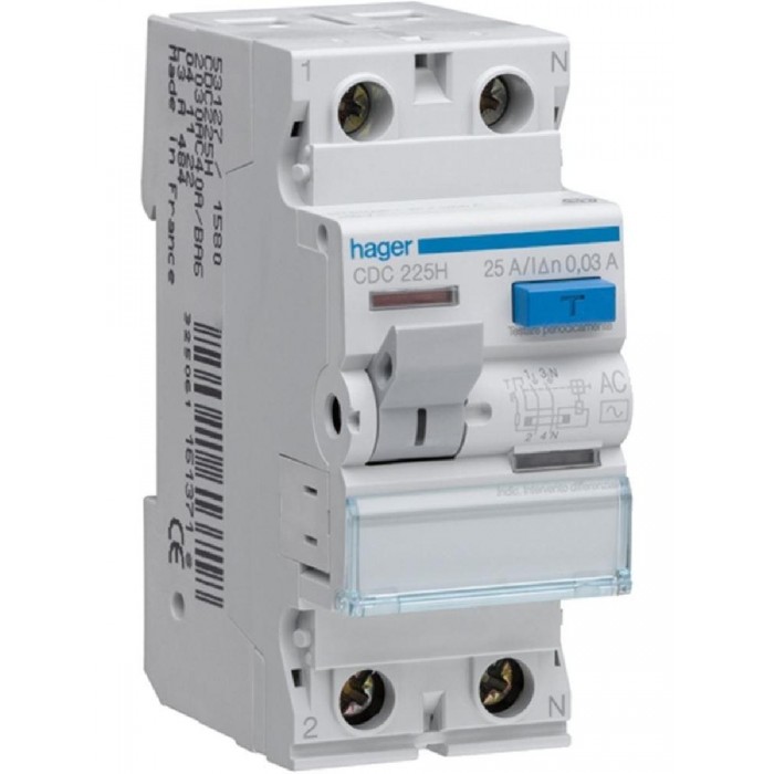 Ρελέ Διαρροής AC 2P 40A 30mA CDC740H HAGER