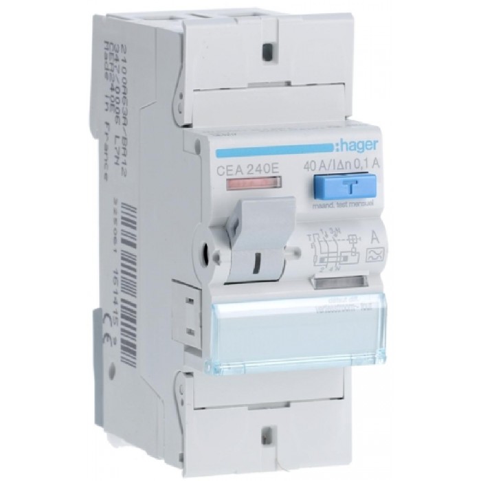 Ρελέ Διαρροής A 2P 40Α 100mA CEA240E HAGER