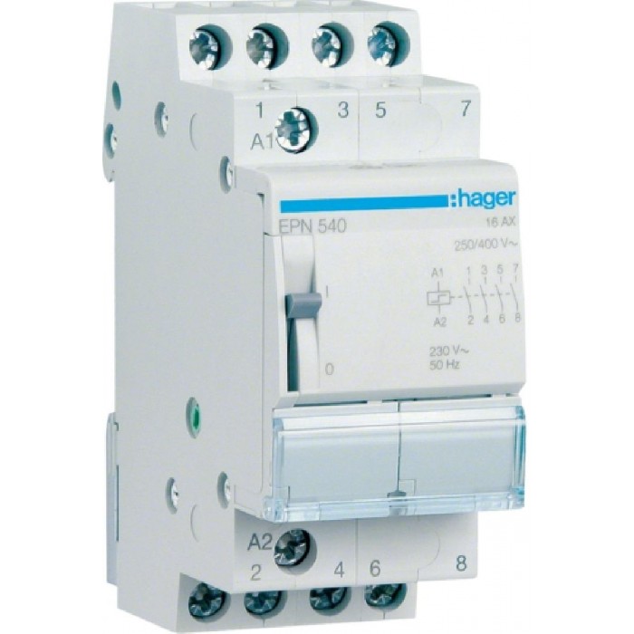 Ρελέ Καστάνιας 4P 16A 4NΟ 230VAC ή 110VDC EPN540 HAGER
