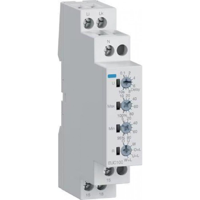 Επιτηρητής Μονοφασικός Για Έλεγχο Έντασης EUC100 HAGER