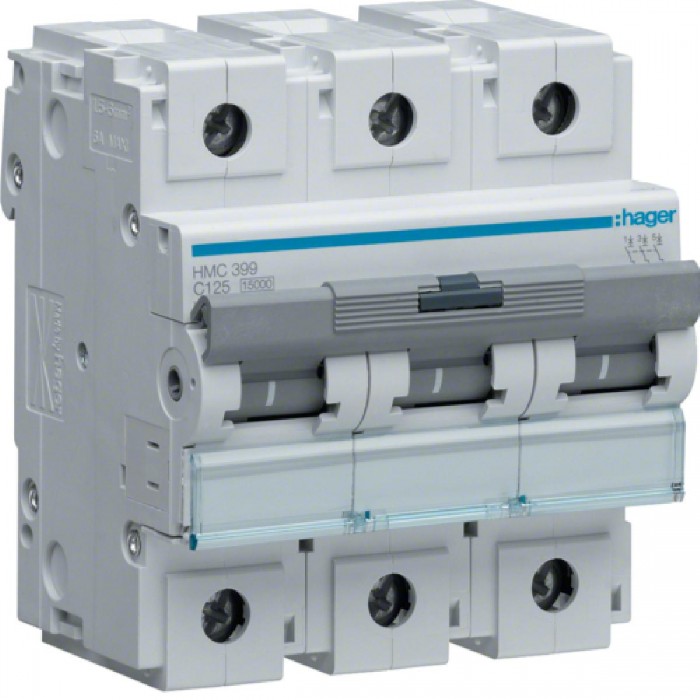 Αυτόματη Ασφάλεια 3P C 125A 15kA HMC399 HAGER