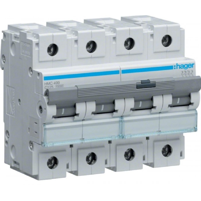 Αυτόματη Ασφάλεια 4P C 125A 15kA HMC499 HAGER