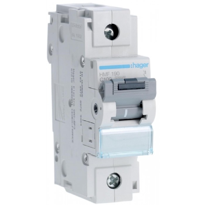 Αυτόματη Ασφάλεια 1P C 100A 10kA HMF190 HAGER