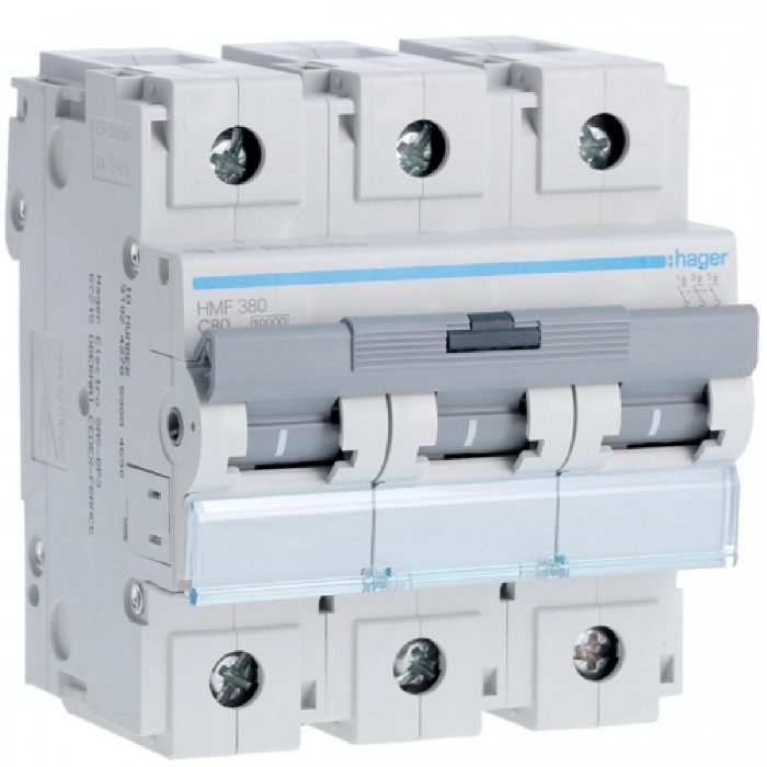 Αυτόματη Ασφάλεια 3P C 80A 10kA HMF380 HAGER