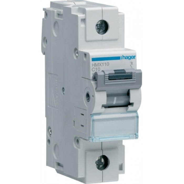 Αυτόματη Ασφάλεια 1P C 10A 50kA HMX110 HAGER