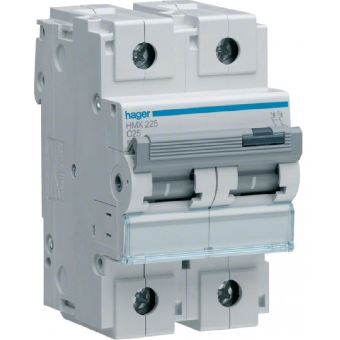 Αυτόματη Ασφάλεια 2P C 25A 50kA HMX225 HAGER