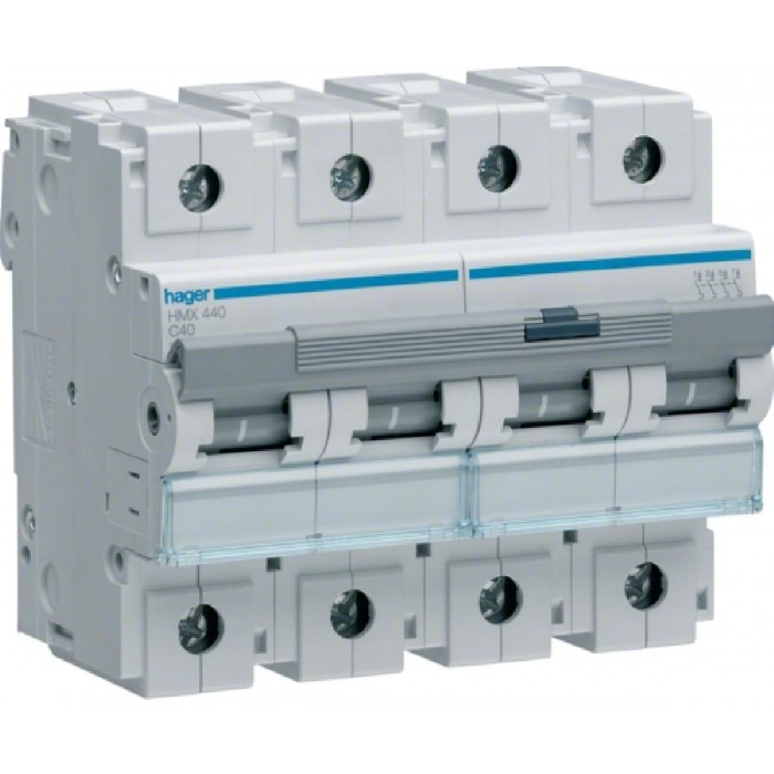 Αυτόματη Ασφάλεια 4P C 40A 50kA HMX440 HAGER