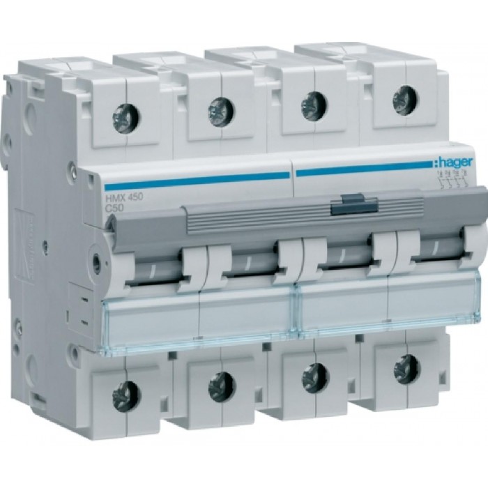 Αυτόματη Ασφάλεια 4P C 50A 50kA HMX450 HAGER