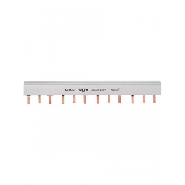 Μπάρα Γεφύρωσης Περονωτή 3P 63A 24 Συνδέσεις  KB363C HAGER