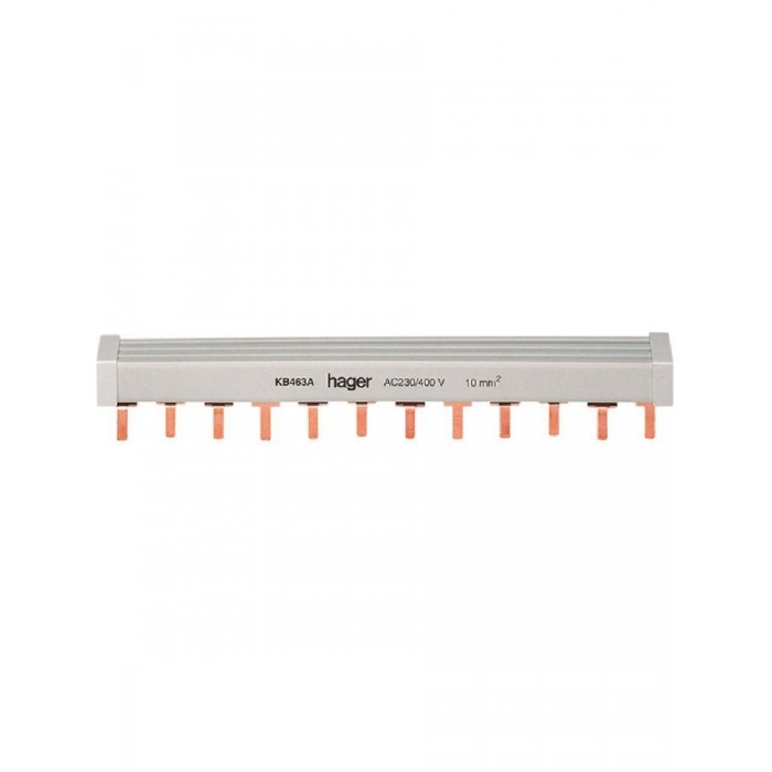 Μπάρα Γεφύρωσης Περονωτή 4P 80A 57 Συνδέσεις  KB480B HAGER