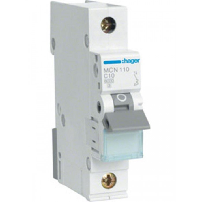 Αυτόματη Ασφάλεια 1P C 10A 6kA MCN110 HAGER