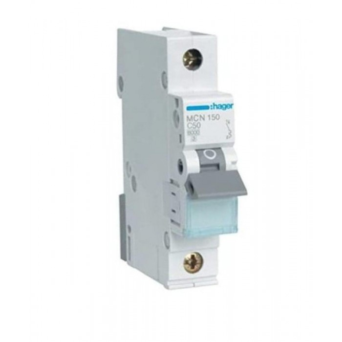 Αυτόματη Ασφάλεια 1P C 50A 6kA MCN150 HAGER