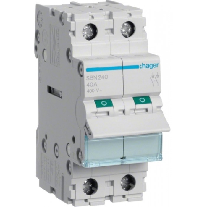 Διακόπτης Ράγας 2P 40Α SBN240 HAGER