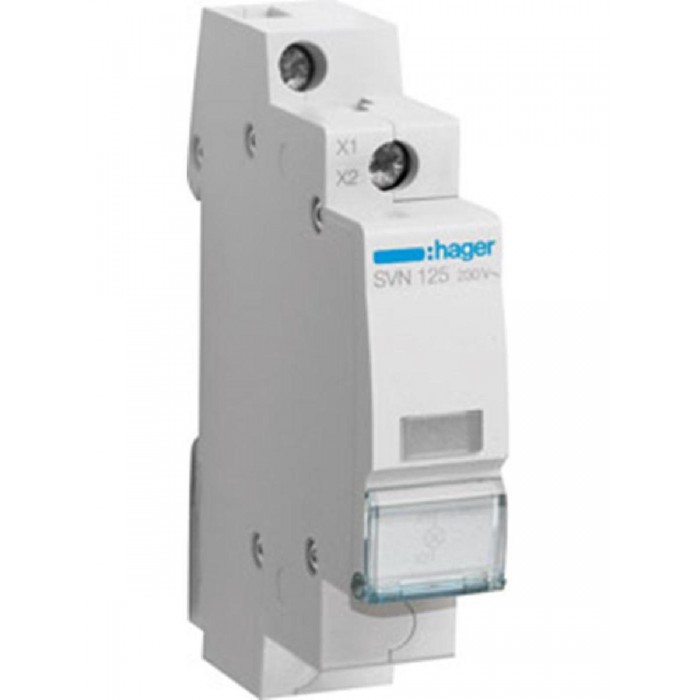 Ενδεικτική Λυχνία Ράγας Λευκή 230V SVN125 HAGER