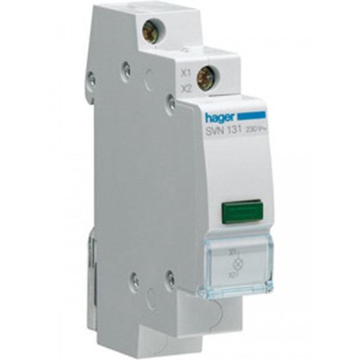 Ενδεικτική Λυχνία Ράγας Πράσινη 12..48VAC/DC SVN131 HAGER