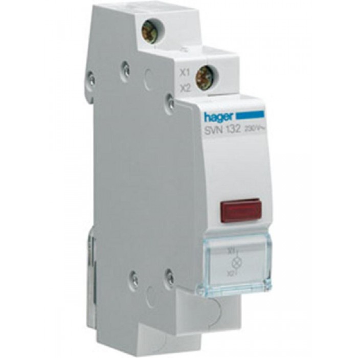 Ενδεικτική Λυχνία Ράγας Κόκκινη 12..48VAC/DC SVN132 HAGER