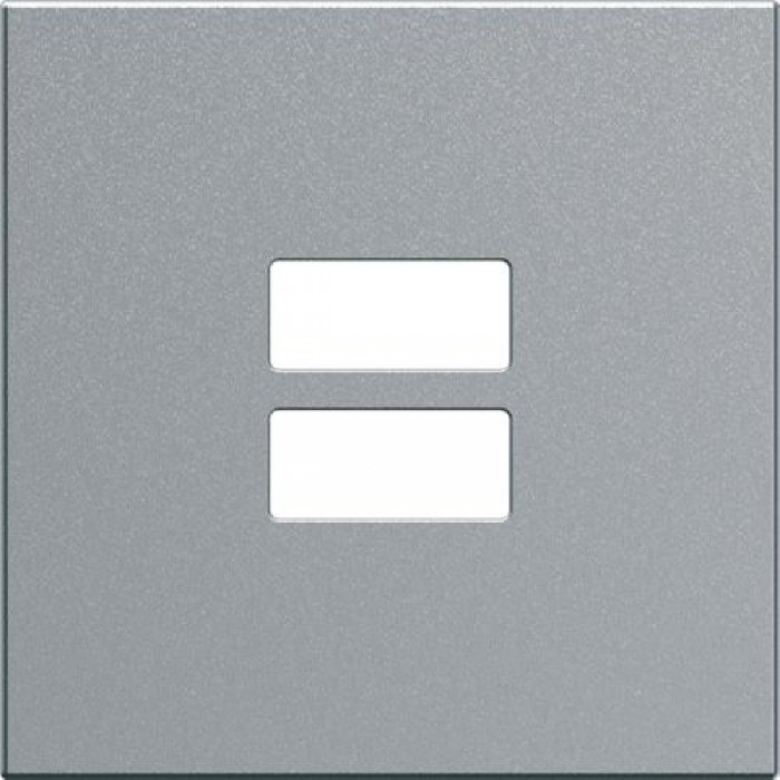 Μετώπη Διπλής Πρίζας USB 2 Στοιχείων Αλουμίνιο WXD112T HAGER