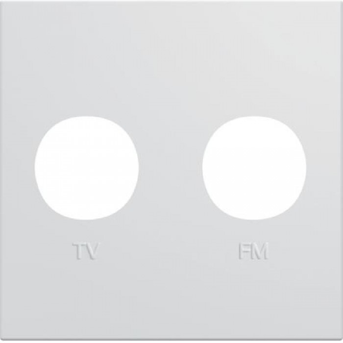Μετώπη Πρίζας TV-RD 2 Στοιχείων Λευκό WXD253B HAGER